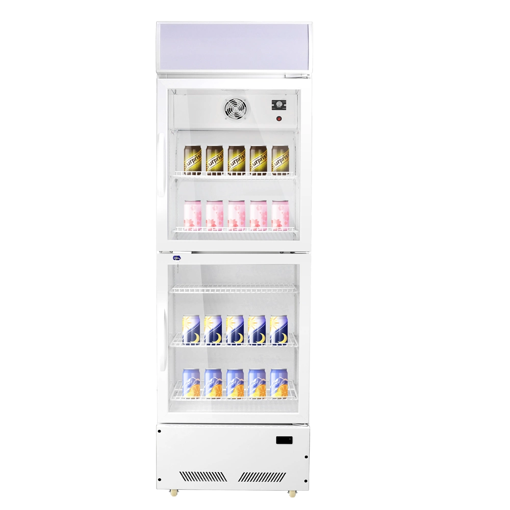 800L Glass Door Cooler Glass Door Beverage Cooler Commercial Display Fridge