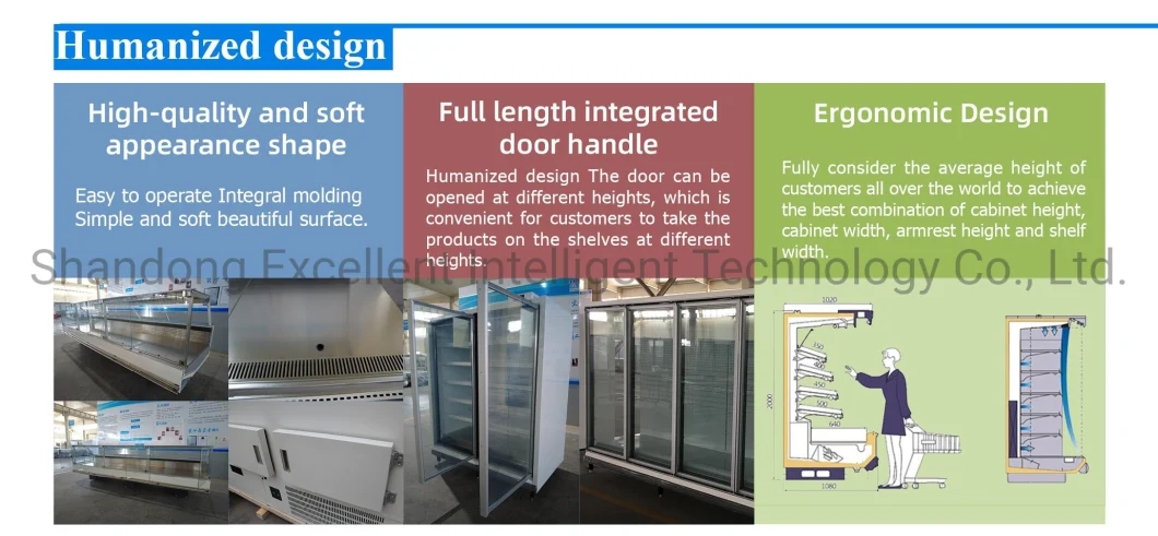 Vertical Glass Refrigerator Vegetable Fruit Milk Display Fridge Cold Drink Chiller Open Front Refrigerator