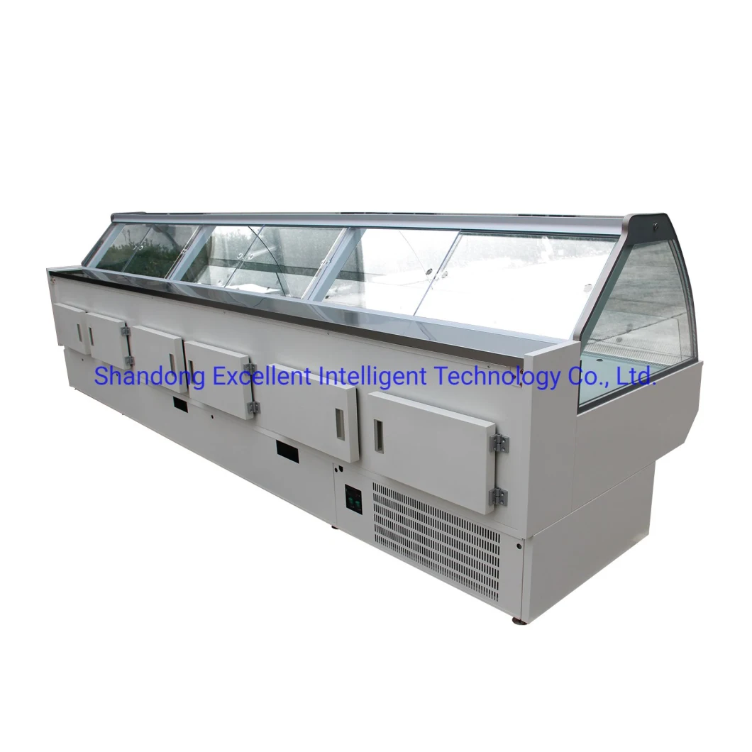 Supermarket Refrigerator Chest Freezer Display Meat Cooked Food Refrigerator