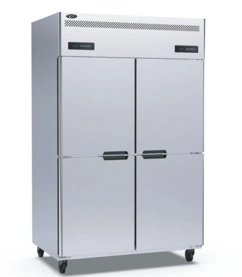 Able Well Sale Refrigerador de catering de carne de alimentos frescos verticales comerciales de 6 puertas de acero inoxidable