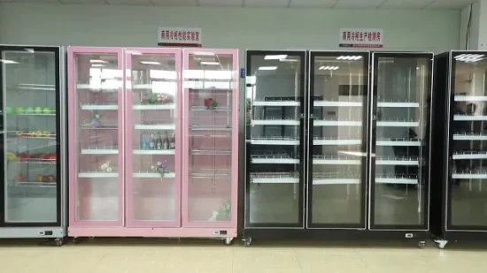 Refrigerador comercial con puerta de vidrio