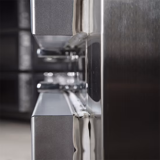 Refrigerador mortuorio de almacenamiento de cadáveres estilo puerta abierta lateral de 2-3 cuerpos de aleta redonda